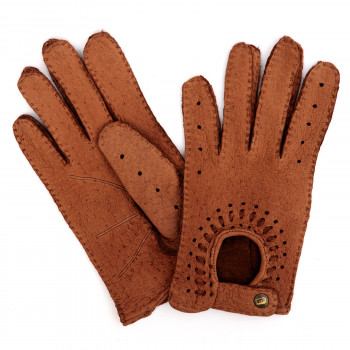 Dámské kožené rukavice VÁTA Kork 7 velikost