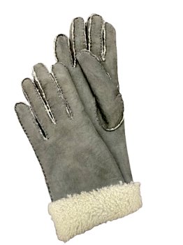 Dámské kožešinové rukavice PRAKRITI GREY 7,5