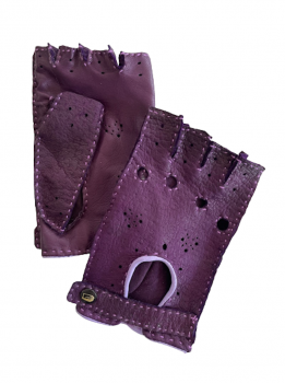 Dámské kožené rukavice ISVARA řidičské bezprstové Pec