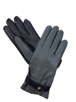 Dámské kožené rukavice RASA Grey Blue 7,5