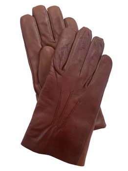 Pánské kožené rukavice 8,5 koňak