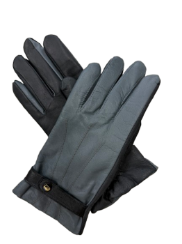 Dámské kožené rukavice RASA Grey Black 7,5