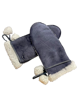 Dámské kožené rukavice palčák Šmašle Navy 7-9