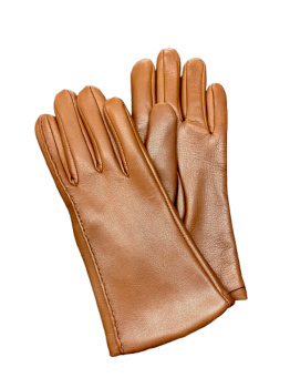 Dámské kožené rukavice Cognac 6,5