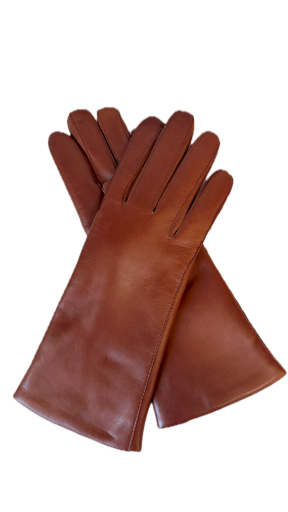 Dámské kožené rukavice cognac  classic 7 a 7,5