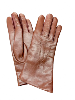 Dámské kožené rukavice Koňak 7