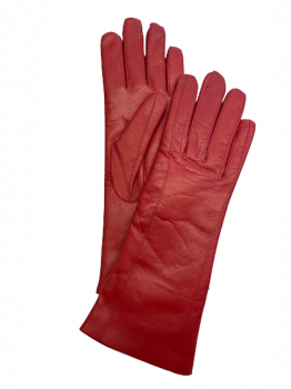 Dámské kožené rukavice červené DARK 7,5