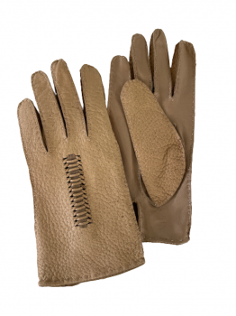 Dámské kožené rukavice Peccary /nappa Cream 7,5