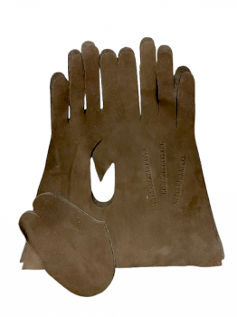 Kreativní sada "Ušij si své rukavice" DIY ready to sew  Nubuck Brown 7
