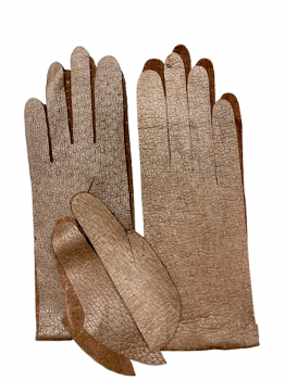 Kreativní sada "Ušij si své rukavice" DIY ready to sew PECCARY Brown 6,5