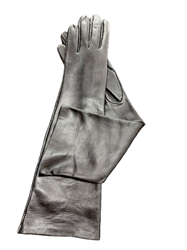 Dámské kožené rukavice  Black Middle Long