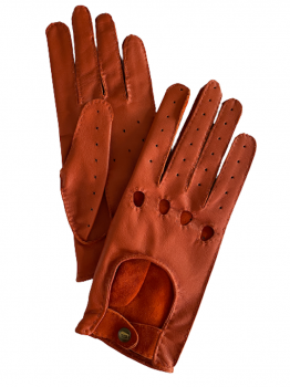 Dámské řidičské rukavice 7,5 skořicové DB2023