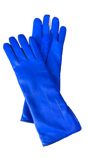Dámské kožené rukavice Cobalt Blue 7,5