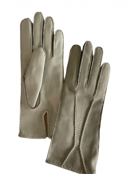 Dámské kožené rukavice šedá světlá 7,5 DB  2023