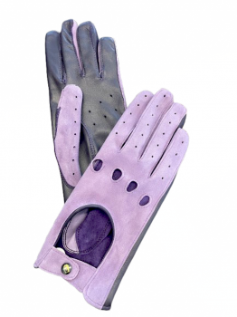 Dámské kožené rukavice řidičské  Purple Levander 7,5