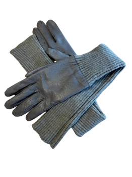 Dámské rukavice s návlekem 7,5 šedá