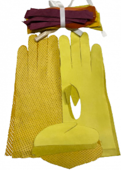 Kreativní sada "Ušij si své rukavice" DIY ready to sew 7,5 citrón