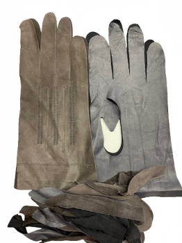 Kreativní sada "Ušij si své rukavice" DIY ready to sew  9 pánská šedá