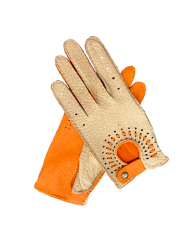 Dámské kožené rukavice Váta  7,5 OrIv