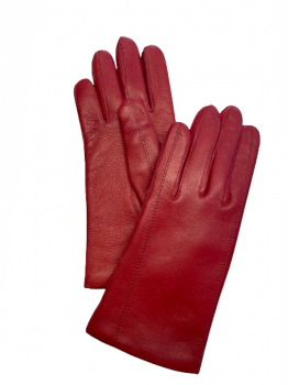 Dámské kožené rukavice červené DARK 7