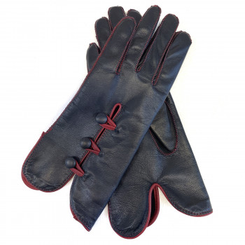 Dámské kožené rukavice GUNA 7,5 černé