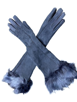 DÁMSKÉ  zimní rukavice LONG BLEU 7,5 