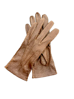 Dámské  kožené rukavice PECCARY 6,5 Marron 