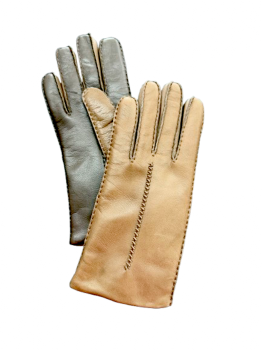 Dámské kožené rukavice ručně šité  Cam 6,5