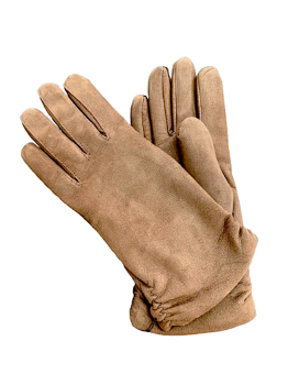 Dámské kožené rukavice nubuck Br 7,5