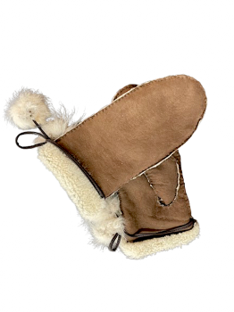Dámské kožené rukavice palčák Šmašle Brown 7-8