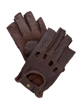 Dámské kožené rukavice  Peccary Marron  7,5 -8