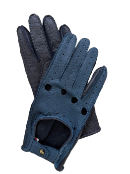 Dámské kožené rukavice  Peccary Marine blue 8